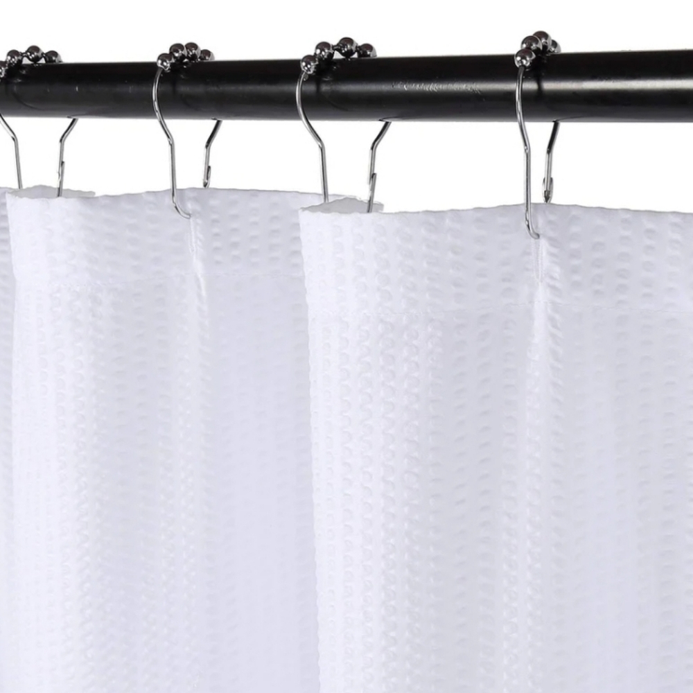 New with tags! Elegant Microfiber White Shower Curtain 72 x 96